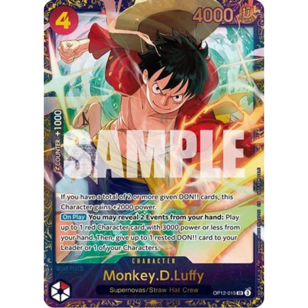 Monkey.D.Luffy (Treasure Cup 2025) (OP12-015) - One Piece Promotion Cards Foil