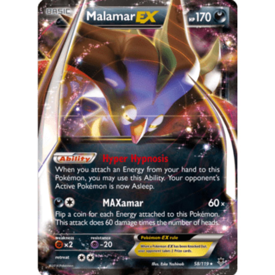 Malamar EX  - Holofoil XY  Phantom Forces - Ultra Rare