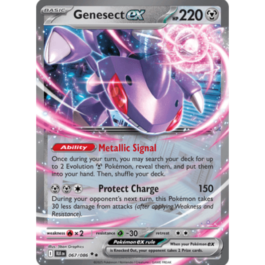 Genesect ex 067/086  - Holofoil SV Black Bolt - Double Rare