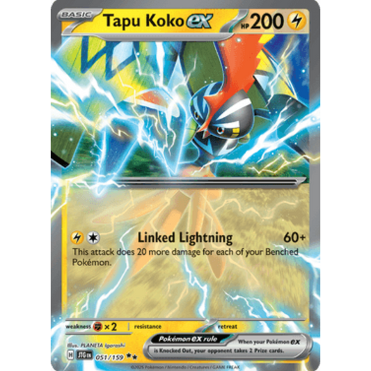 Tapu Koko ex 051/159  - Holofoil SV09 Journey Together - Double Rare