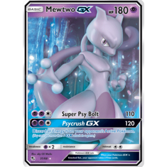 Mewtwo GX 031/68  - Holofoil Hidden Fates - Ultra Rare