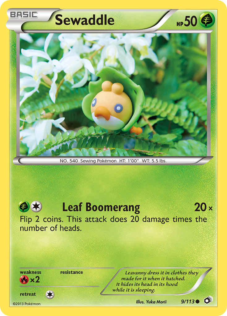 Sewaddle (9) 009  Legendary Treasures - Common