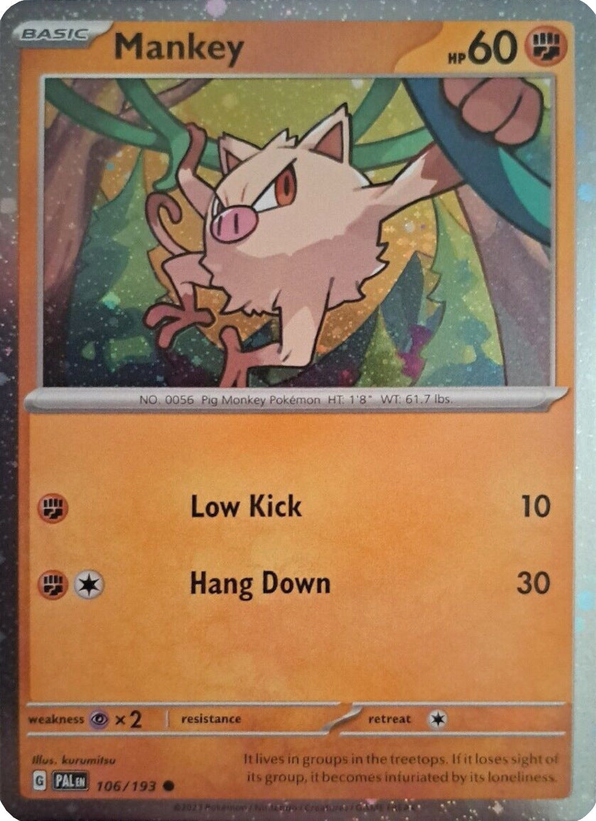 Mankey 106/193  - Holofoil Miscellaneous Cards & Products - Common