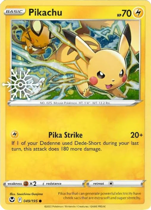 Pikachu 049/195  - Holofoil Miscellaneous Cards & Products - Common