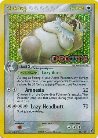 Slaking  - Reverse Holofoil Deoxys - Holo Rare