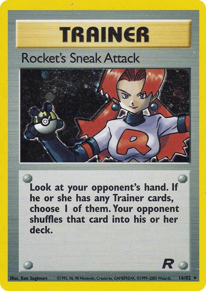 Rocket's Sneak Attack (16) 016  Team Rocket - Holo Rare