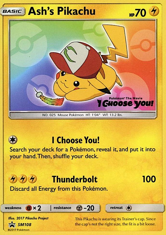 Ash's Pikachu SM108  SM Promos - Promo