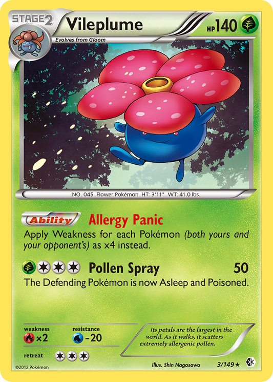 Vileplume  - Holofoil Boundaries Crossed - Holo Rare