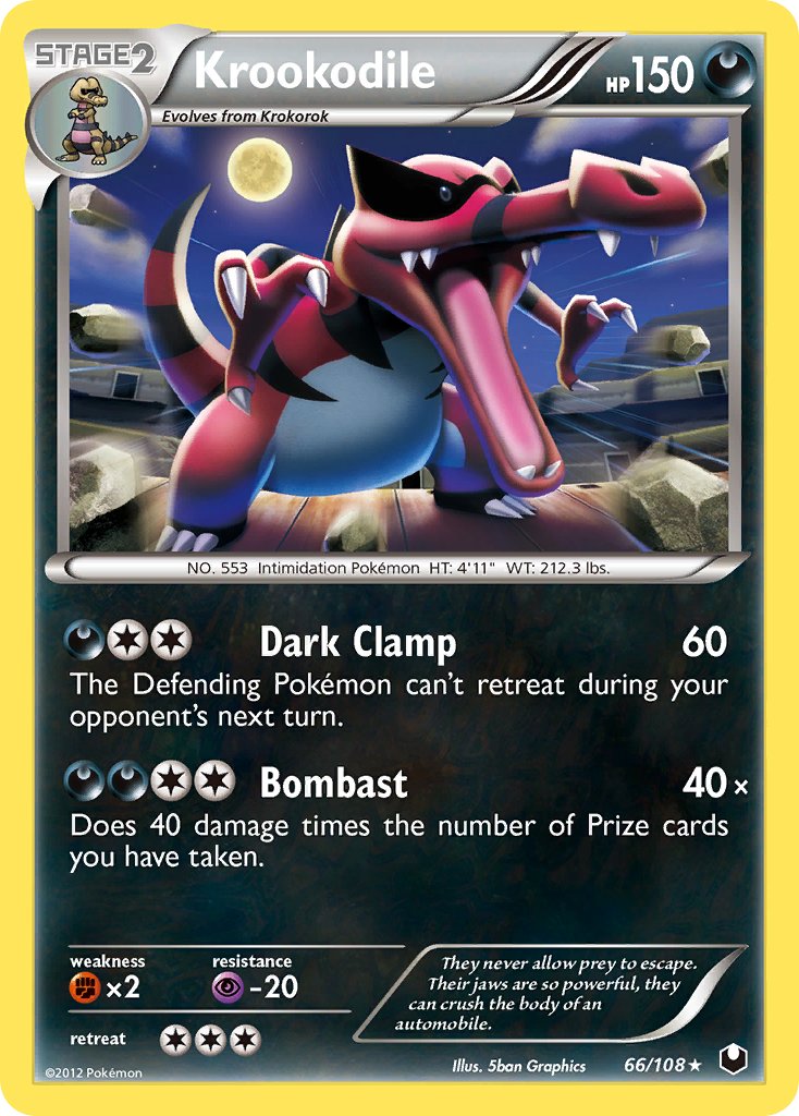 Krookodile - 66/108/108  Deck Exclusives - Rare