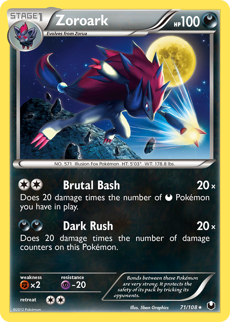 Zoroark  Dark Explorers - Rare