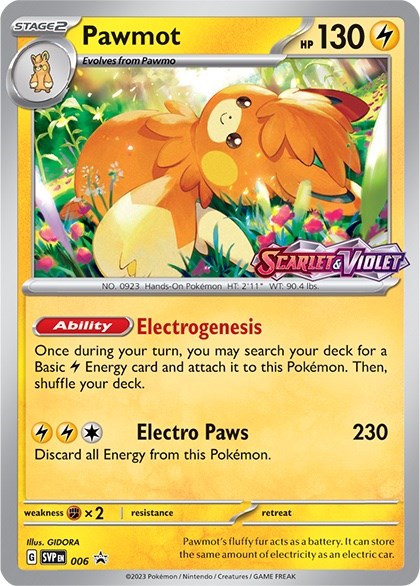 Pawmot 006  - Holofoil SV Scarlet & Violet Promo Cards - Promo