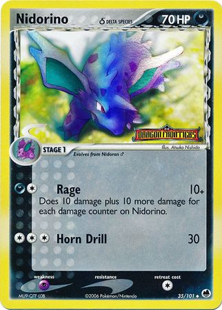Nidorino (Delta Species)/101  - Reverse Holofoil Dragon Frontiers - Uncommon