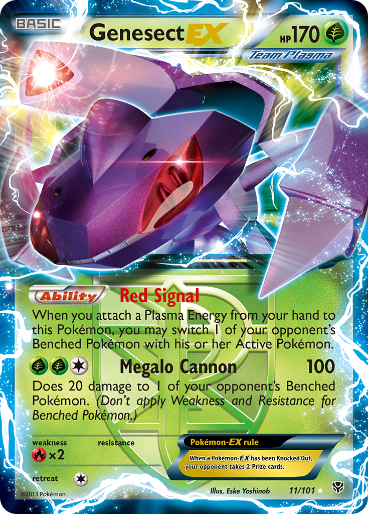 Genesect EX (Team Plasma)  - Holofoil Plasma Blast - Ultra Rare