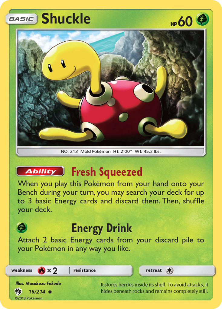 Shuckle 016  SM  Lost Thunder - Uncommon