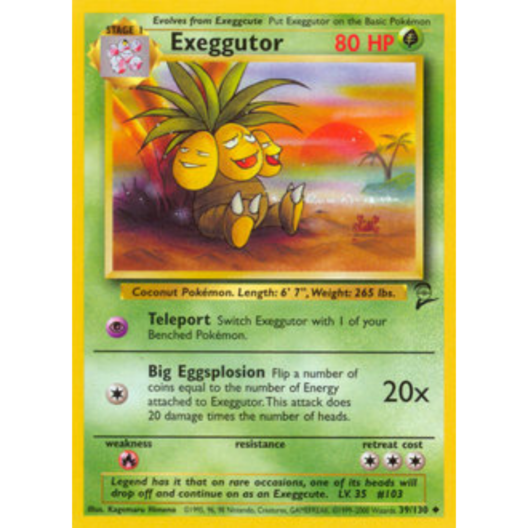 Exeggutor 039  Base Set 2 - Uncommon