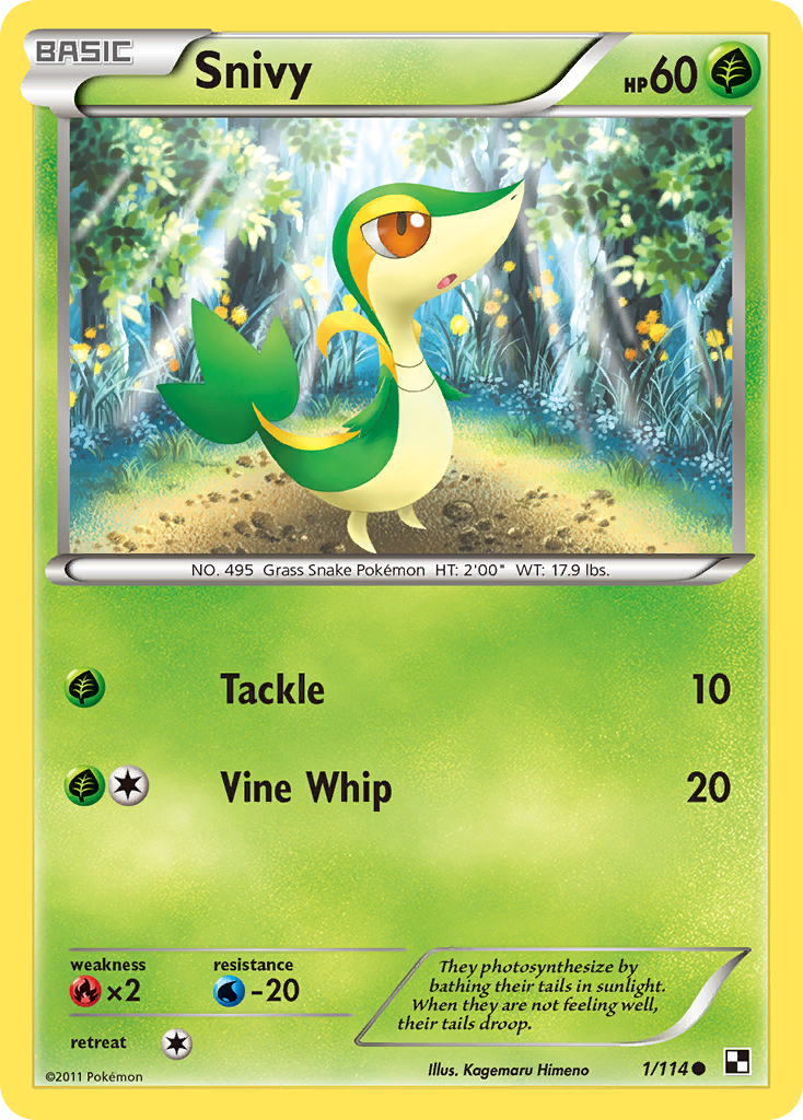 Snivy 001/114  - Holofoil Miscellaneous Cards & Products - Promo