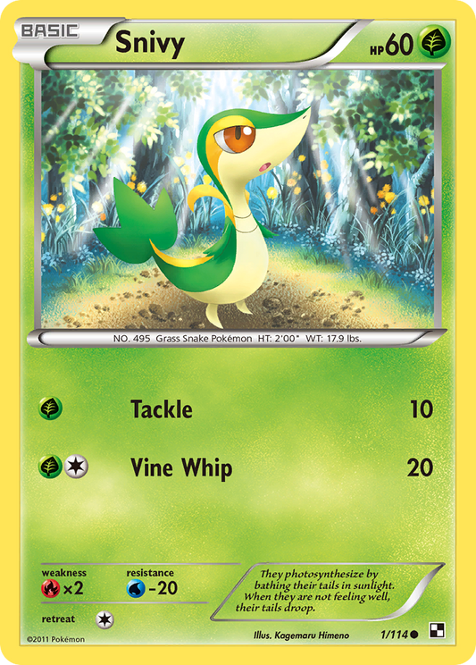 Snivy 001/114  - Holofoil Miscellaneous Cards & Products - Promo