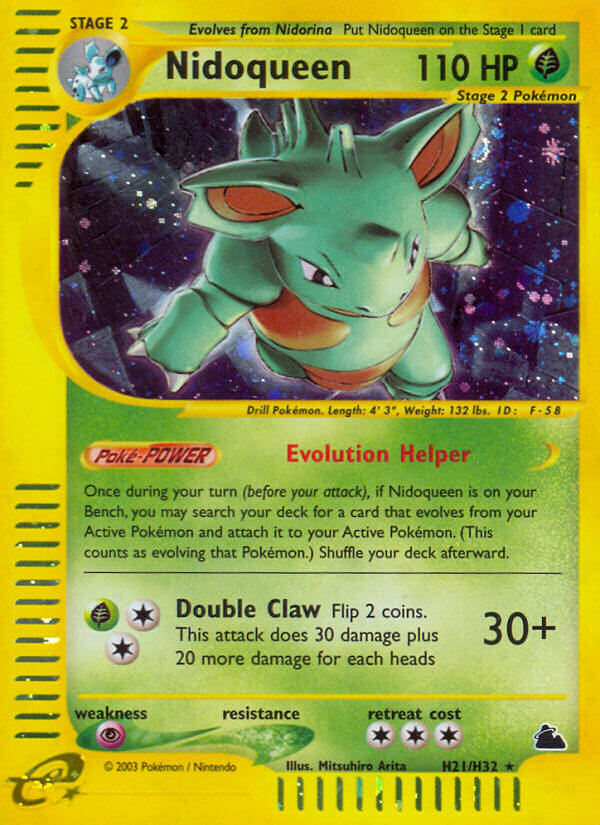 Nidoqueen (H21)  - Holofoil Skyridge - Holo Rare