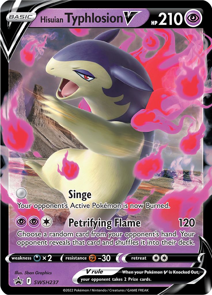 Hisuian Typhlosion V SWSH237  - Holofoil SWSH Sword & Shield Promo Cards - Promo