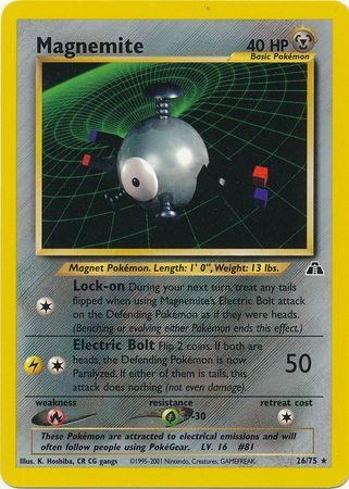 Magnemite (26)  - Unlimited Neo Discovery - Rare