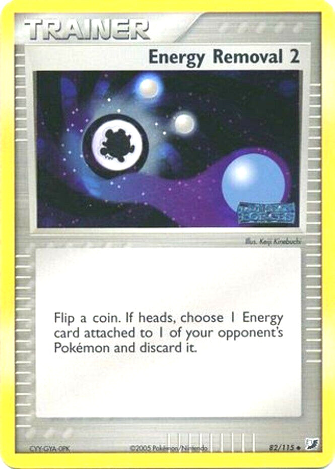 Energy Removal 2  - Reverse Holofoil Unseen Forces - Uncommon