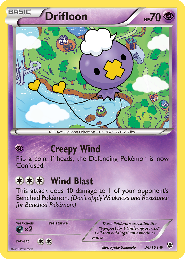 Drifloon 034  Plasma Blast - Common