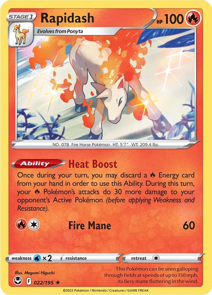 Rapidash 022/195  Deck Exclusives - Rare