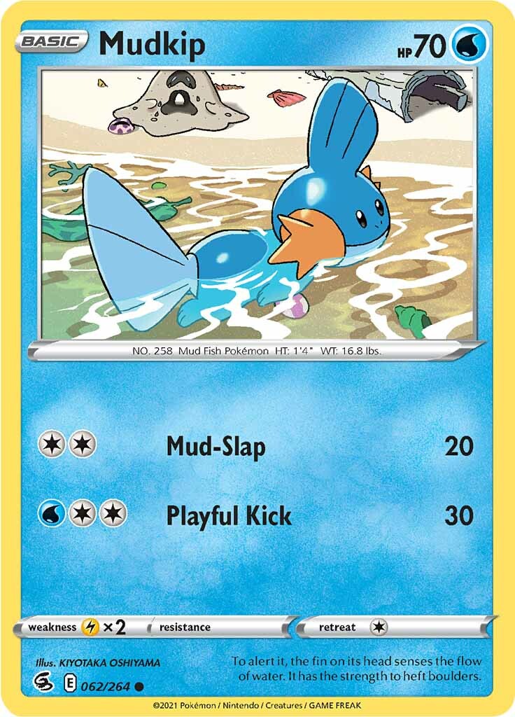 Mudkip 062  SWSH08 Fusion Strike - Common