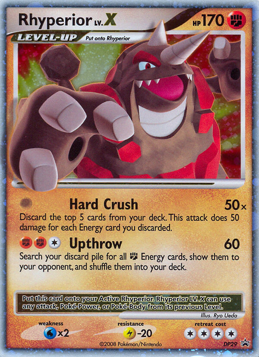 Rhyperior LV.X - DP29  - Holofoil Diamond and Pearl Promos - Promo