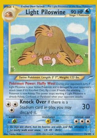 Light Piloswine  - Unlimited Neo Destiny - Rare