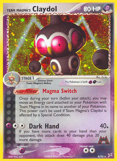 Team Magma's Claydol - 8/95/95  - Holofoil Team Magma vs Team Aqua - Holo Rare