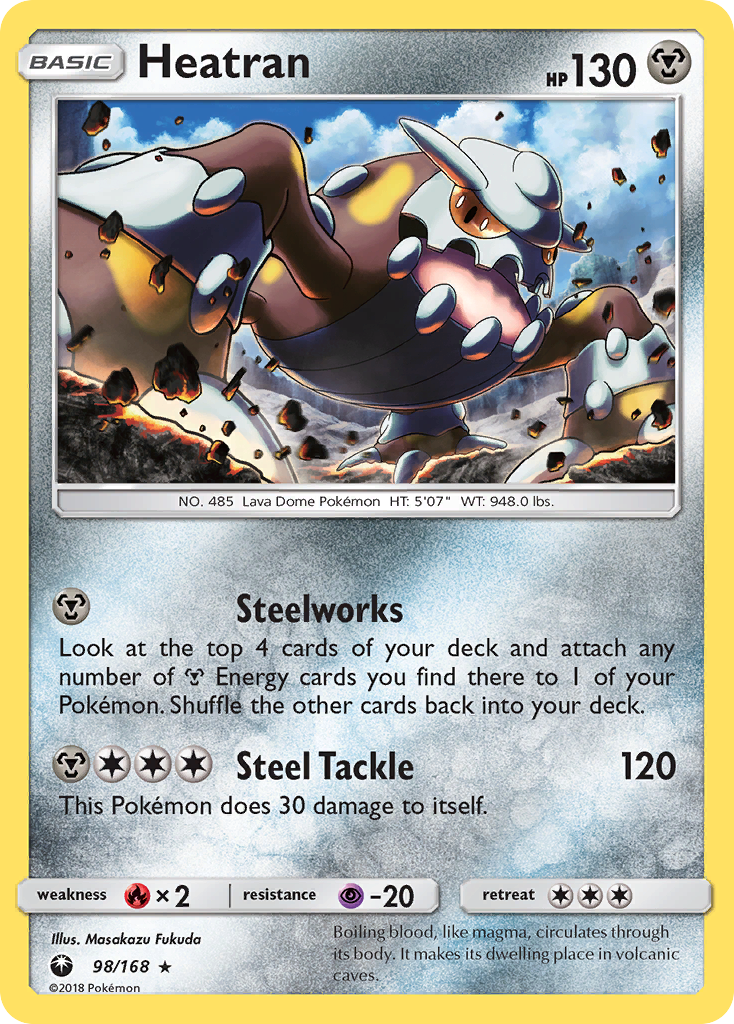 Heatran  - Holofoil SM  Celestial Storm - Holo Rare