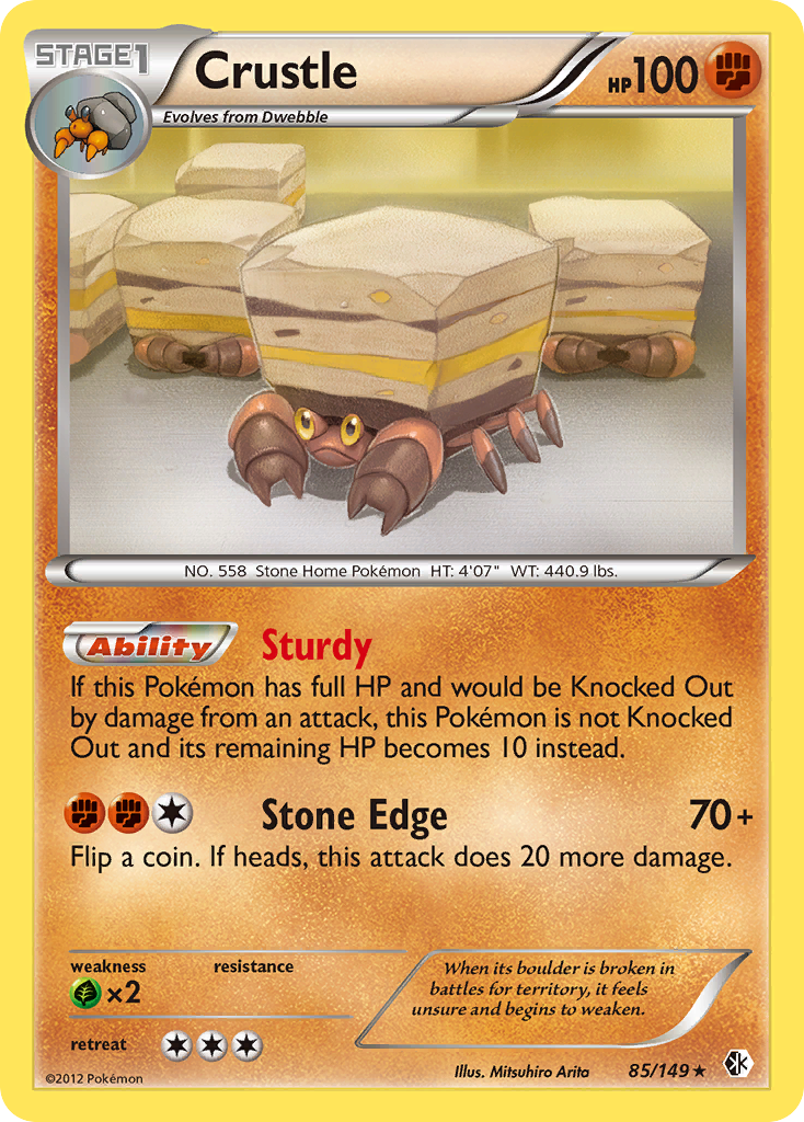 Crustle  - Holofoil Boundaries Crossed - Holo Rare