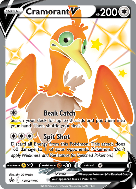 Cramorant V - SWSH086  - Holofoil Jumbo Cards - Promo