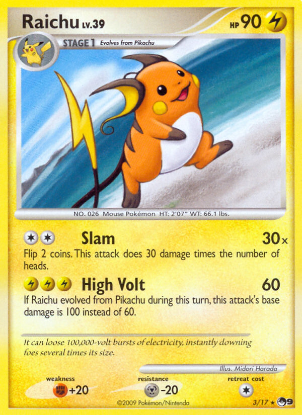Raichu 003  POP Series 9 - Rare