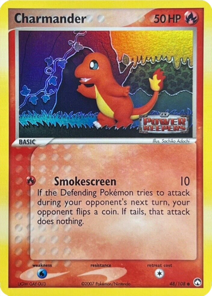 Charmander 048  - Reverse Holofoil Power Keepers - Common