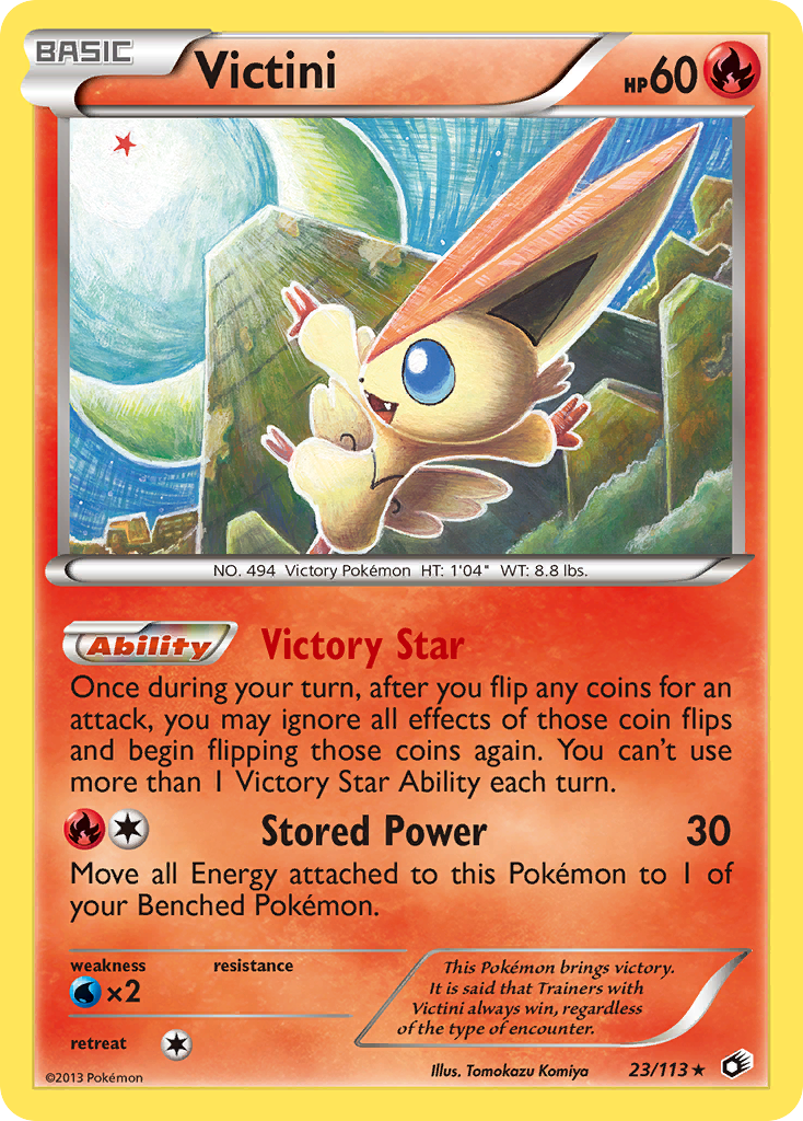 Victini  - Holofoil Legendary Treasures - Holo Rare