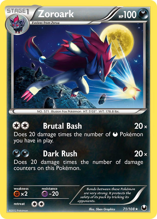 Zoroark - 71/108 (Cracked Ice Holo)/108  - Holofoil Deck Exclusives - Holo Rare
