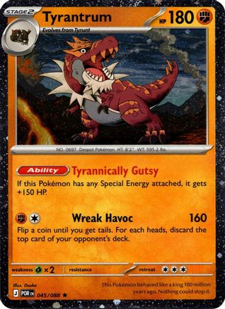Tyrantrum 045/088  - Holofoil Blister Exclusives - Rare