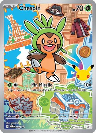 Chespin 058  - Holofoil ME Mega Evolution Promo - Promo