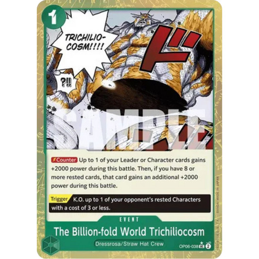 The Billion-fold World Trichiliocosm (Textured Foil) (OP06-038) - Premium Booster -The Best- Foil