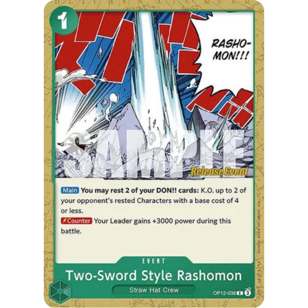 Two-Sword Style Rashomon (OP12-038) - Legacy of the Master Release Event Cards