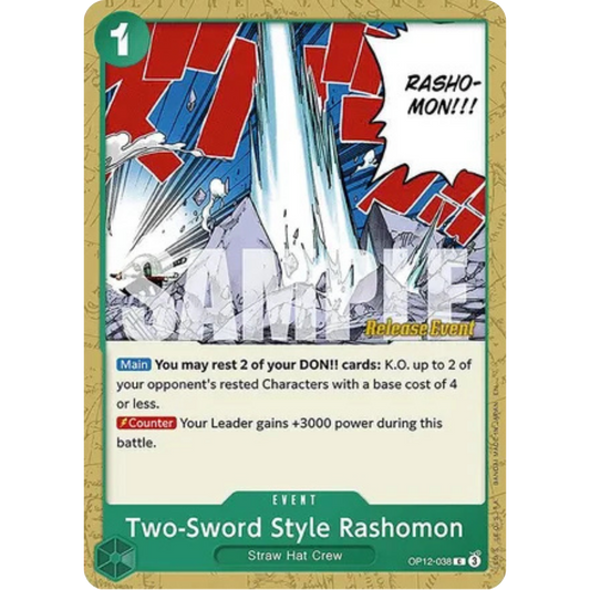 Two-Sword Style Rashomon (OP12-038) - Legacy of the Master Release Event Cards