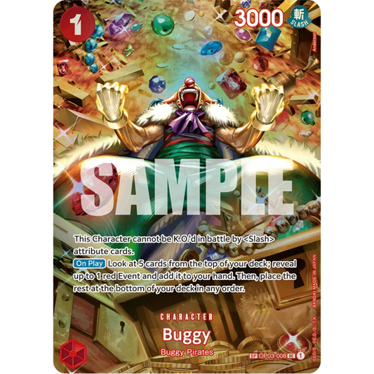 Buggy (SP) (OP03-008) - Wings of the Captain Foil