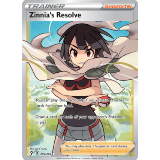 Zinnia's Resolve (203/203) [Sword & Shield: Evolving Skies]