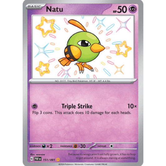 Natu (151/091) [Scarlet & Violet: Paldean Fates]