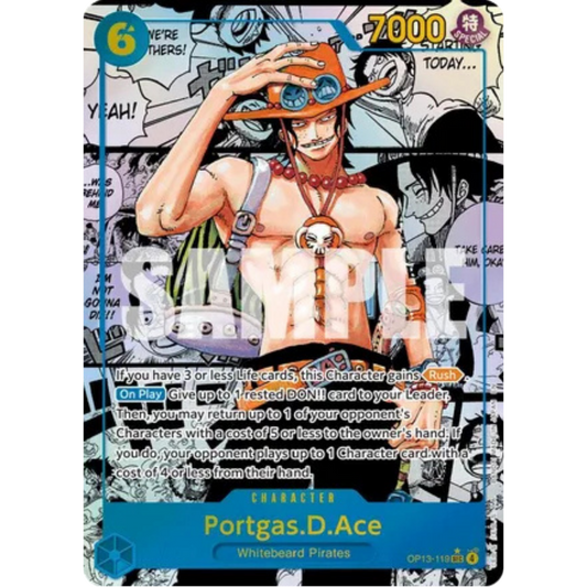 Portgas.D.Ace (119) (Manga) (OP13-119) - Carrying On His Will Foil
