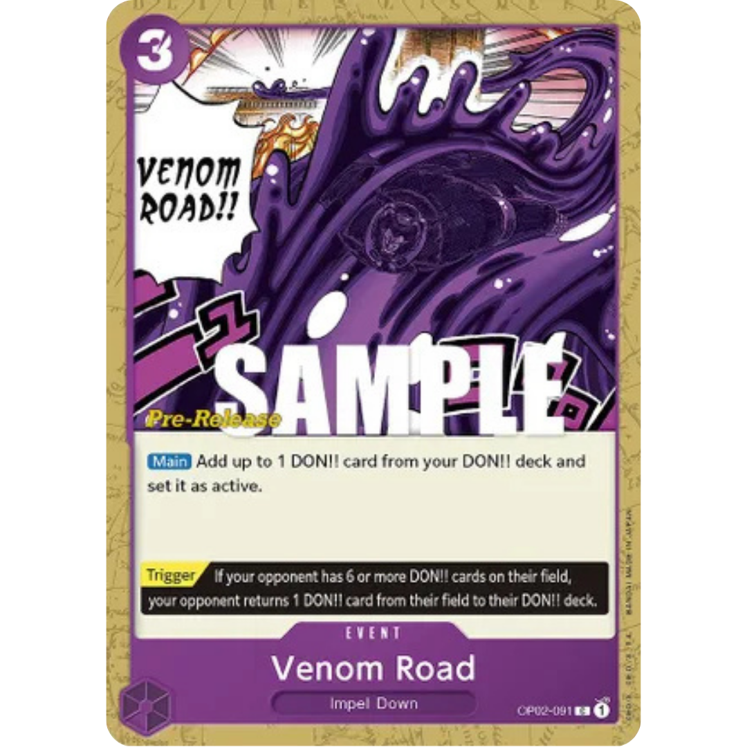 Venom Road (OP02-091) - Paramount War Pre-Release Cards