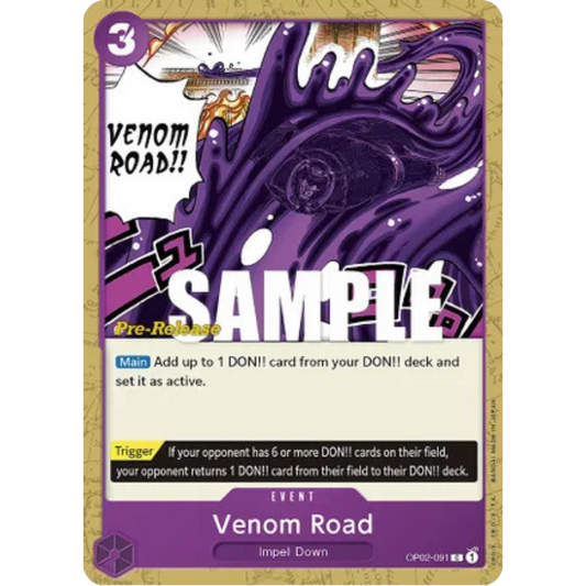 Venom Road (OP02-091) - Paramount War Pre-Release Cards