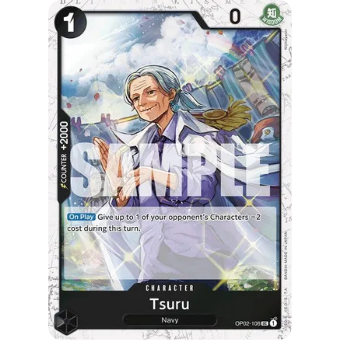 Tsuru (Jolly Roger Foil) (OP02-106) - Premium Booster -The Best- Foil